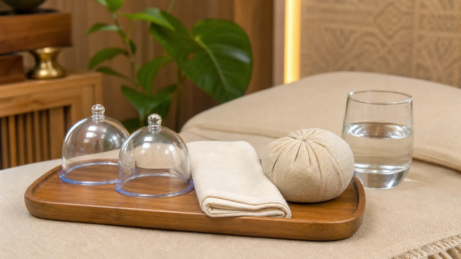 Professionele materialen en rustige nazorg na een cupping massage Professionele materialen en rustige nazorg na een cupping massage