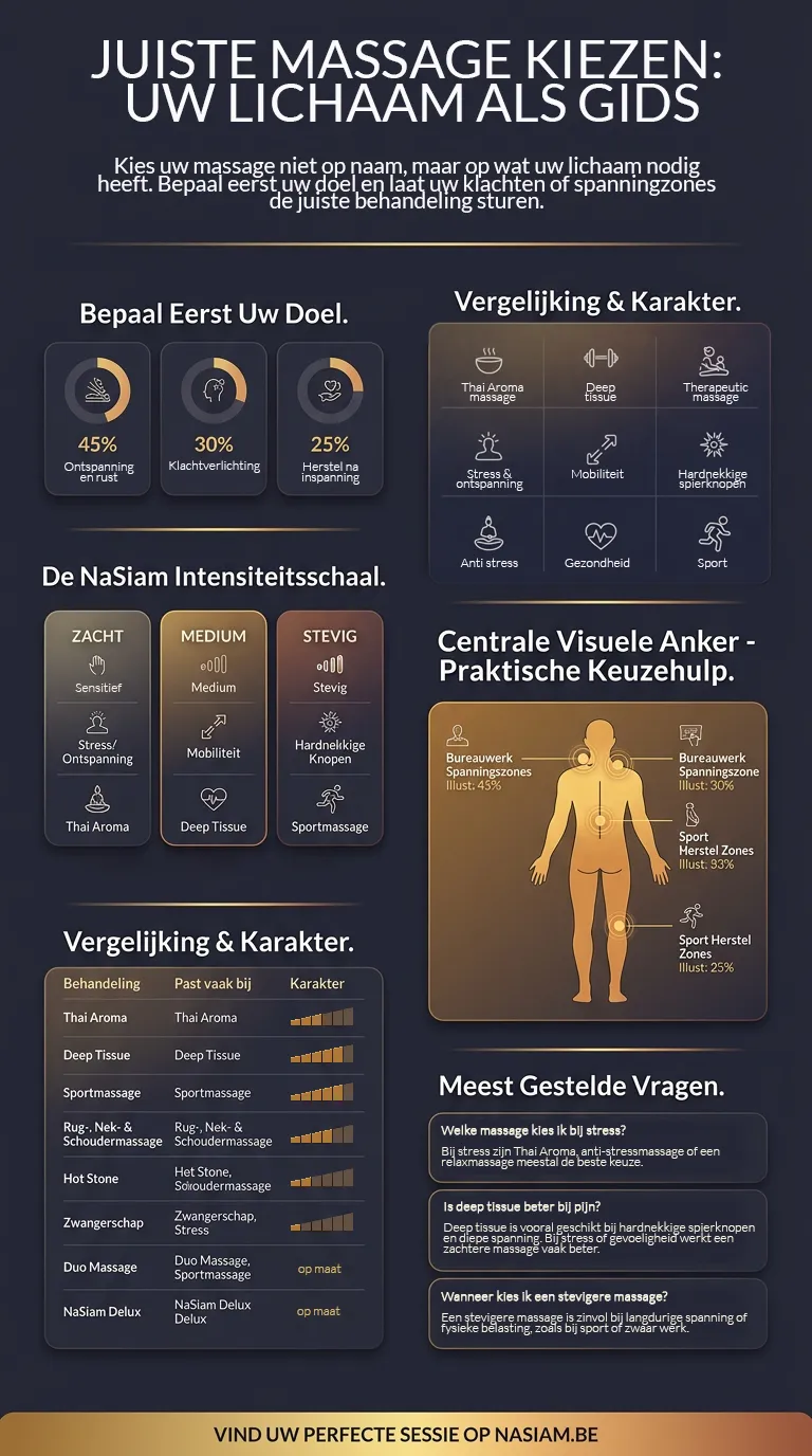 Choosing the right massage at NaSiam: overview of relaxing and targeted massage styles