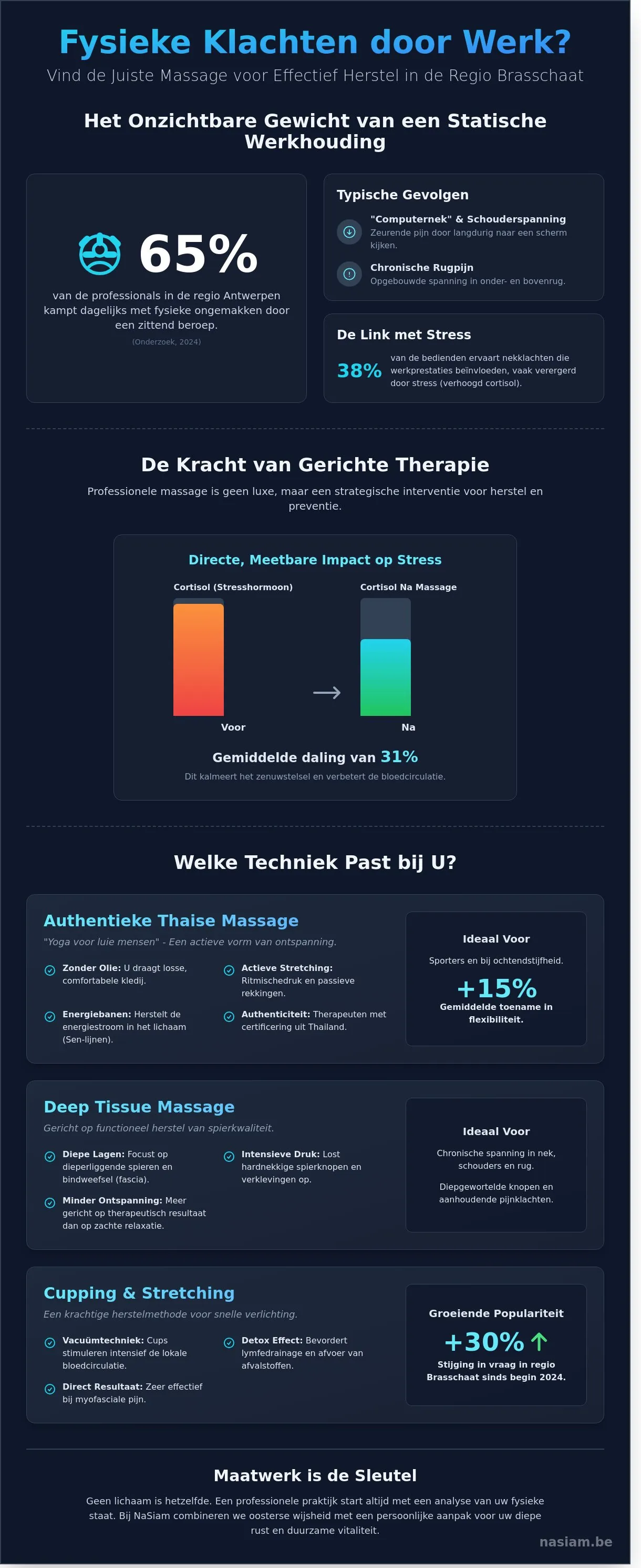 Massage practice Brasschaat infographic - visual guide Massage practice Brasschaat infographic - visual guide