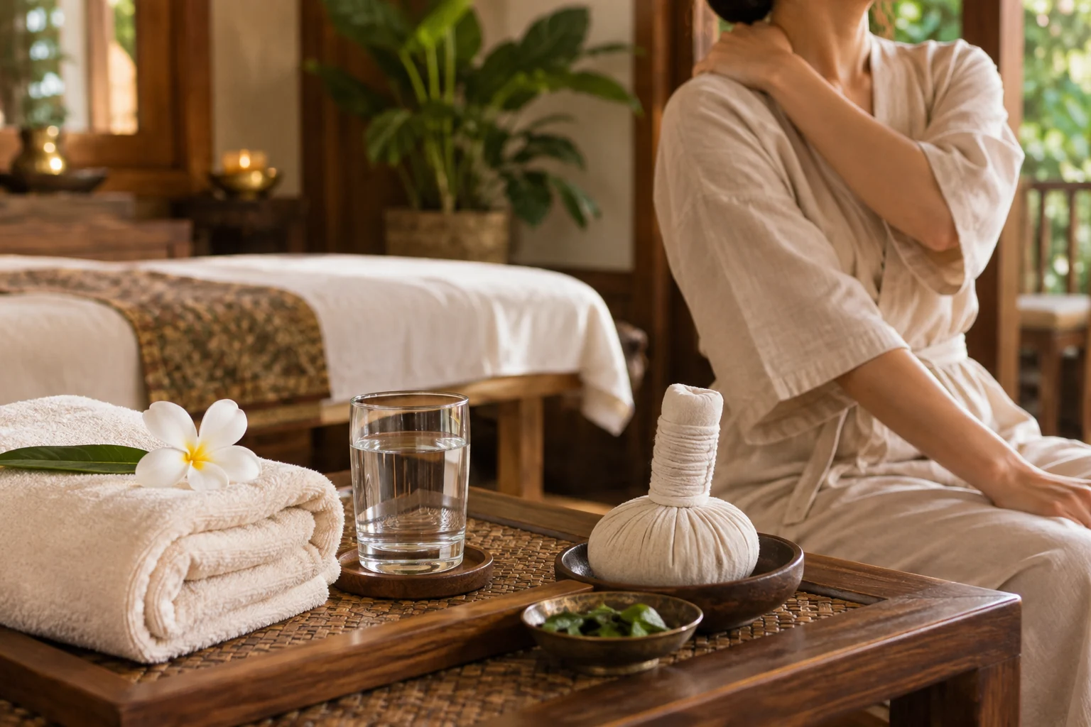 Rustige nazorg na een Thaise massage bij NaSiam